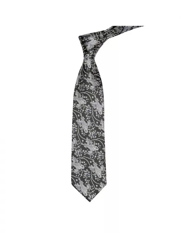 Olive Floral Regular Tie